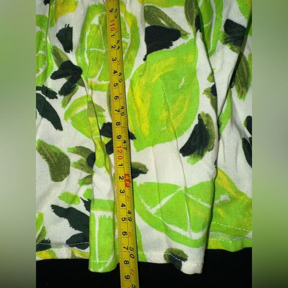 Steve Madden Sunny Lime Print Challis Midi Dress Women’s Size Medium NWOT - Picture 8 of 8